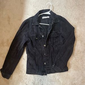 Black Boyfriend-fit Jean Jacket